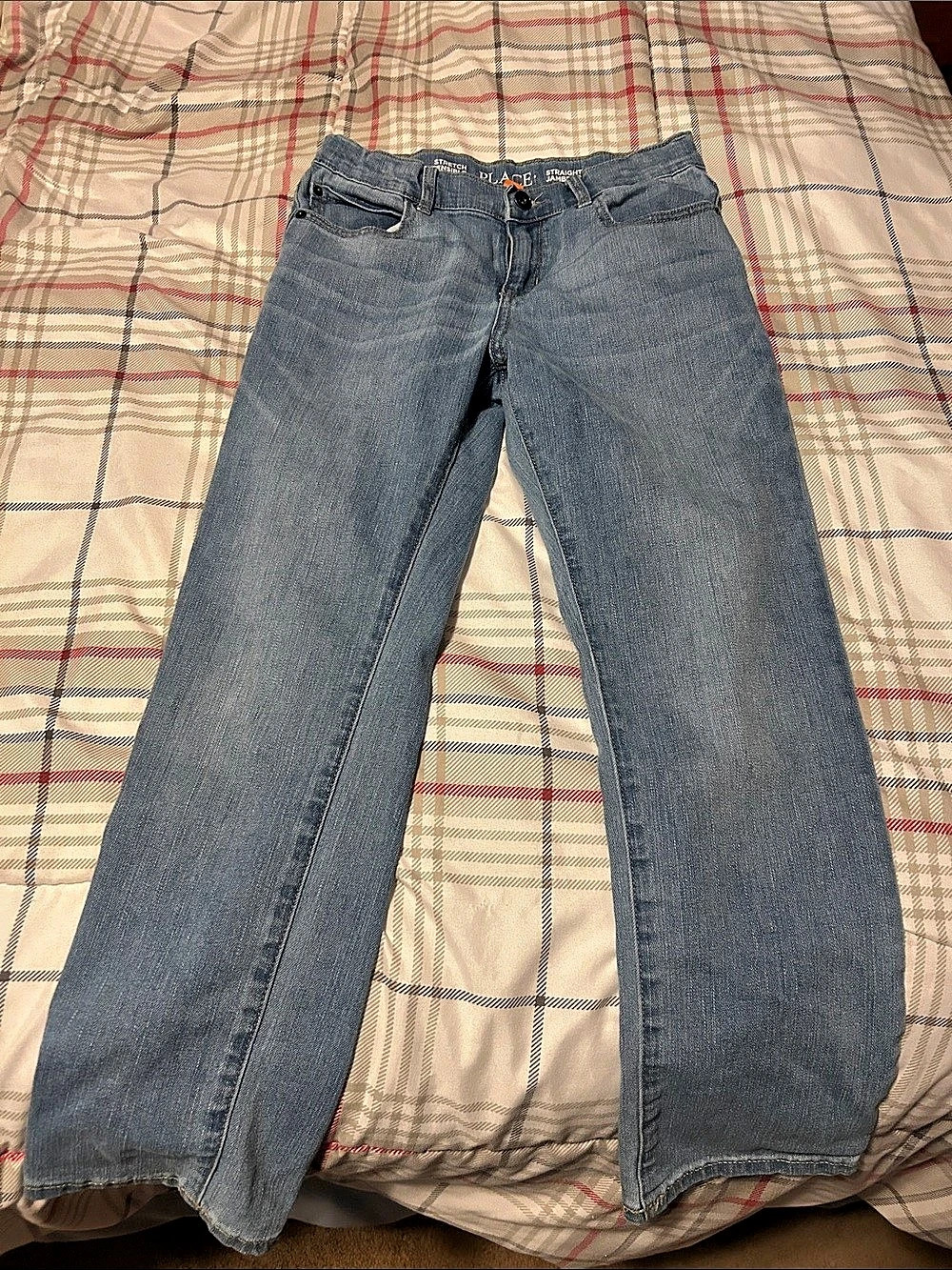 The Children’s Place Jeans Straight Leg Jeans Blue size 10. Adjustable waist